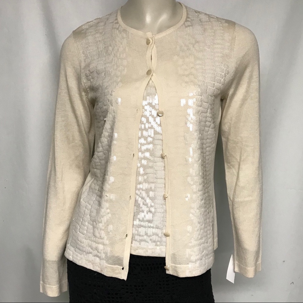 NWT St John sequined sweater set - Picture 2 of 8